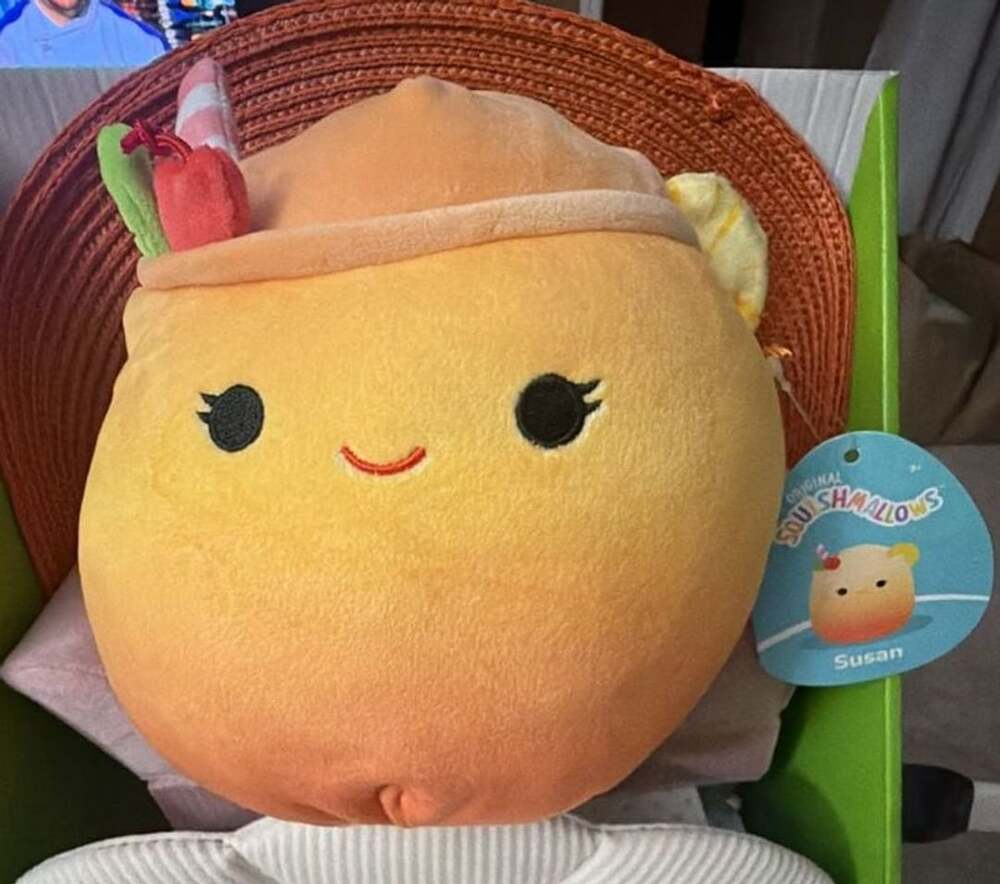 Squishmallows Susan The Orange Tropical Drink 7.5 Inch Plush